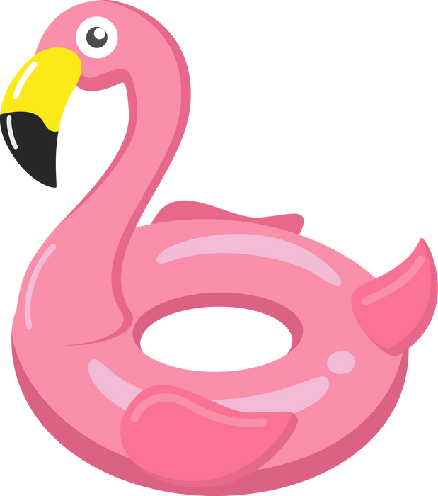 Flamingo Pool Float illustration